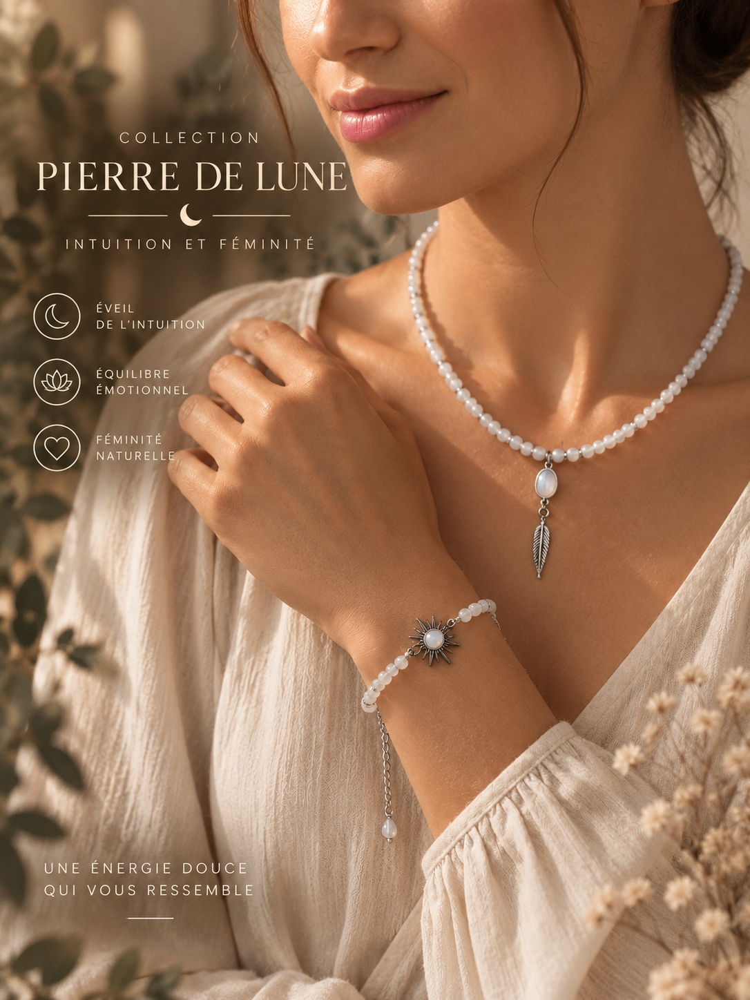 Pierre de Lune – Intuition & Équilibre Émotionnel