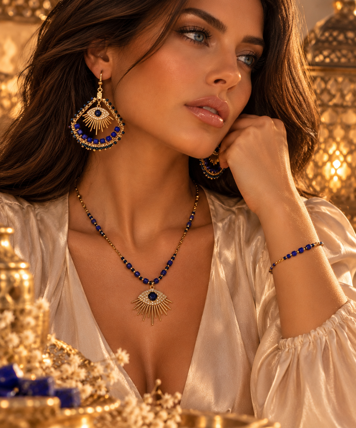 Boucles d’oreilles NAZAR — L’Œil Protecteur