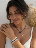 Collier lapis-lazuli cœur et soleil – bijou bohème